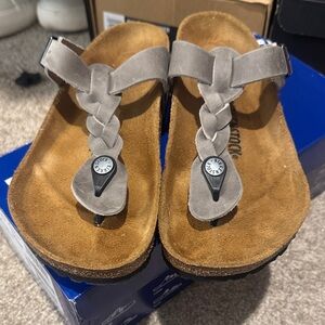 Birkenstock Women's Braided Gray Sandals
